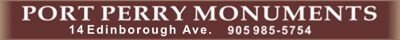 Port Perry Monuments contact information.